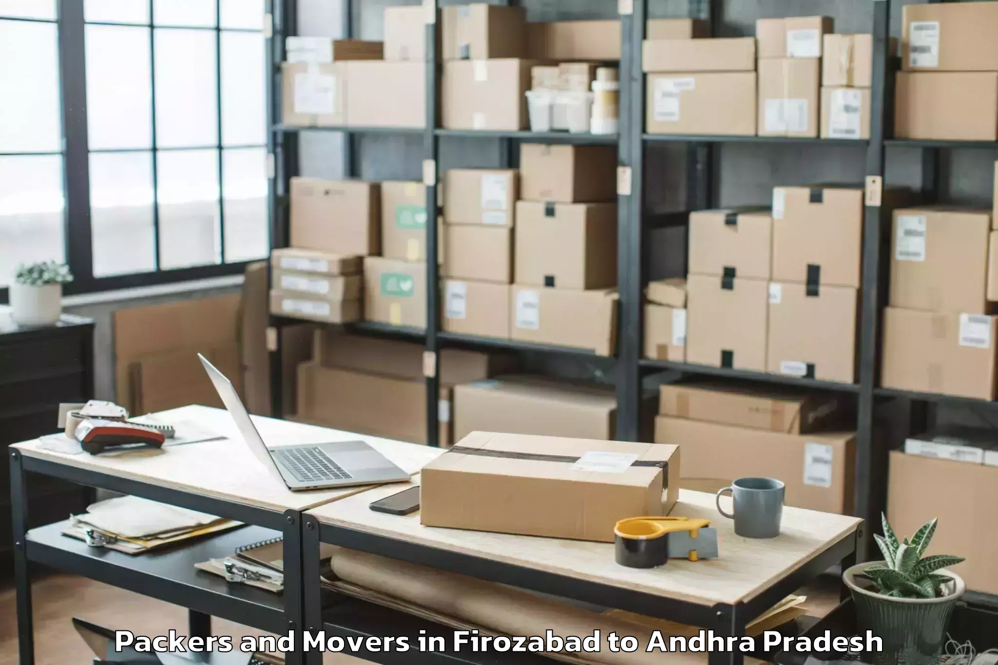 Book Your Firozabad to Vadlamudi Packers And Movers Today